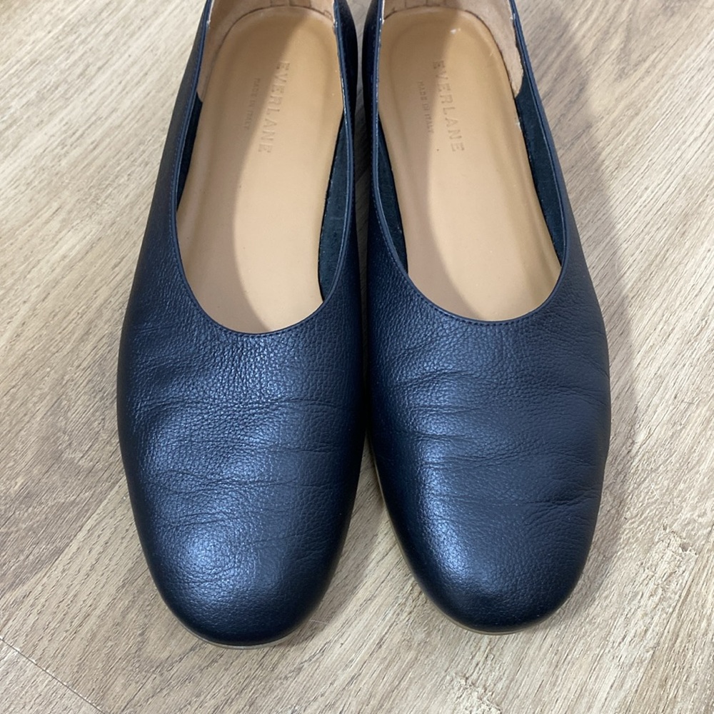 Everlane Black Leather Ballet Flats - Picture 6 of 14